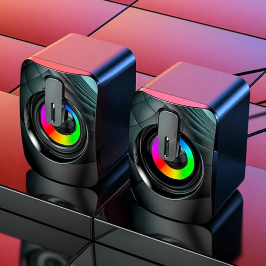 USB Computer Speakers with HiFi Stereo & LED Light by HitMyNeed