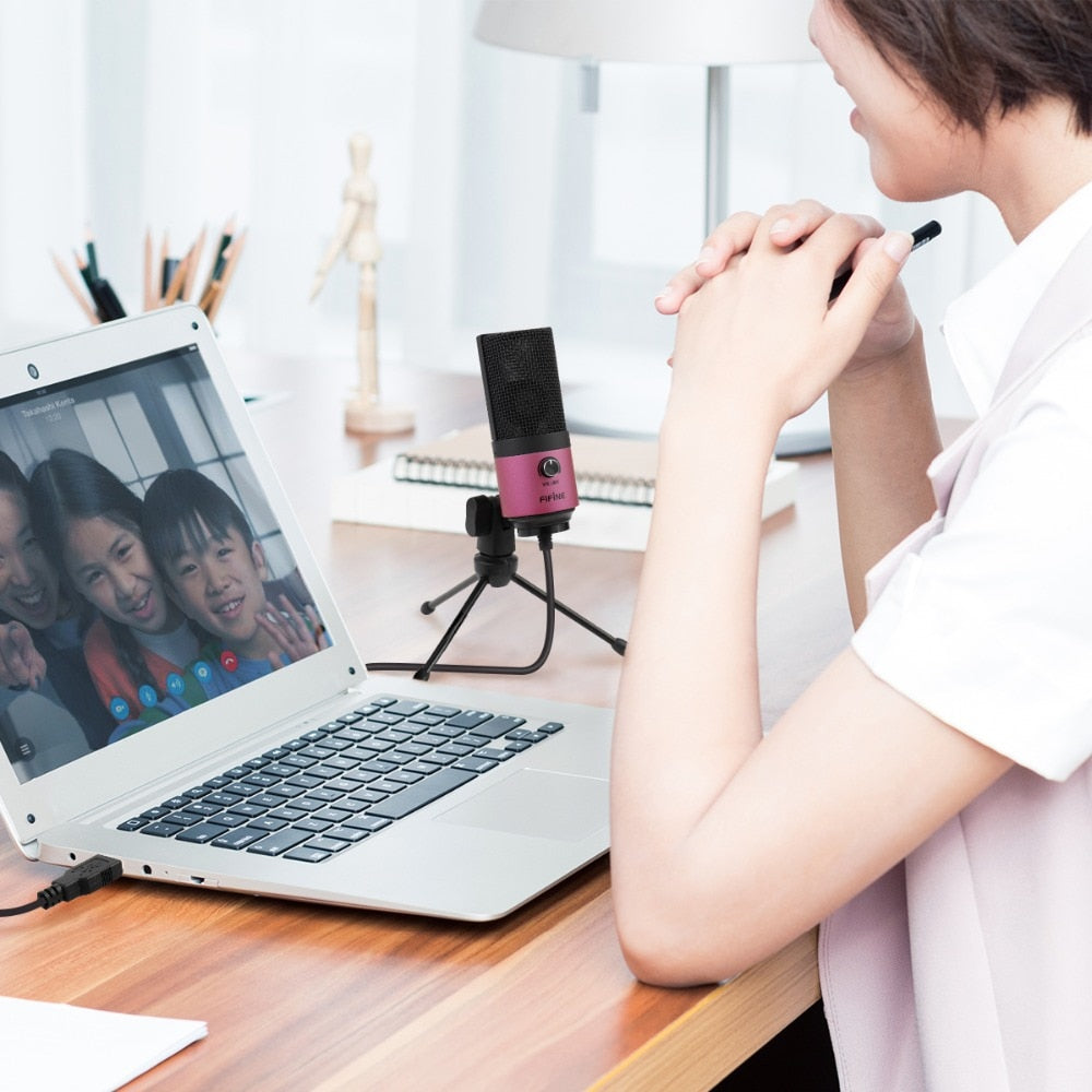 USB Desktop Condenser Microphone with Tripod Stand by HitMyNeed