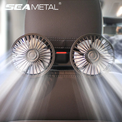 USB Dual-Head 3-Speed Car Seat Back Cooling Fan by HitMyNeed
