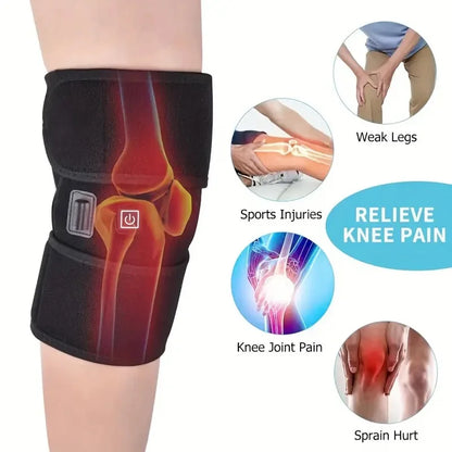 USB Electric Knee Heating Pad Brace for Arthritis by HitMyNeed