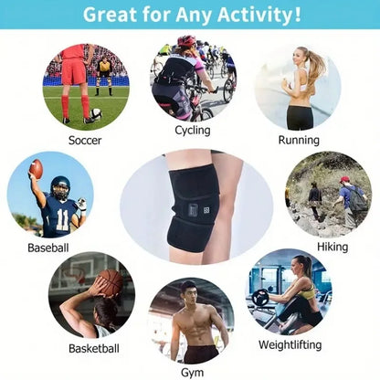 USB Electric Knee Heating Pad Brace for Arthritis by HitMyNeed