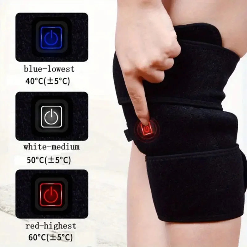 USB Electric Knee Heating Pad Brace for Arthritis by HitMyNeed