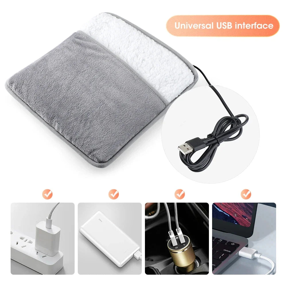 USB Electric Plush Foot Warmer Heating Pad by HitMyNeed