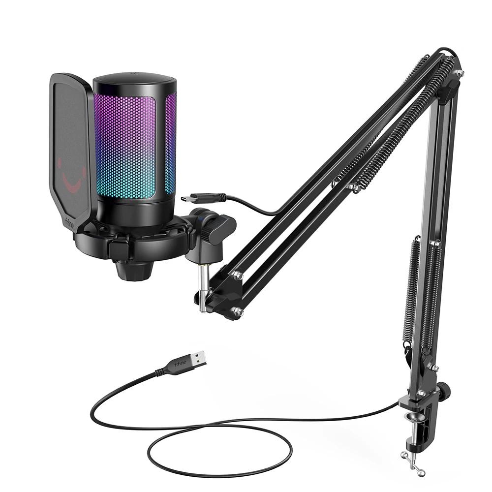 USB Gaming Microphone Kit with RGB and Arm Stand by HitMyNeed