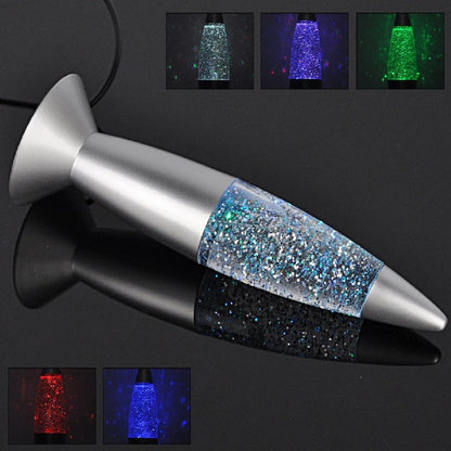 USB Glitter Lava Lamp with Color-Changing LEDs by HitMyNeed