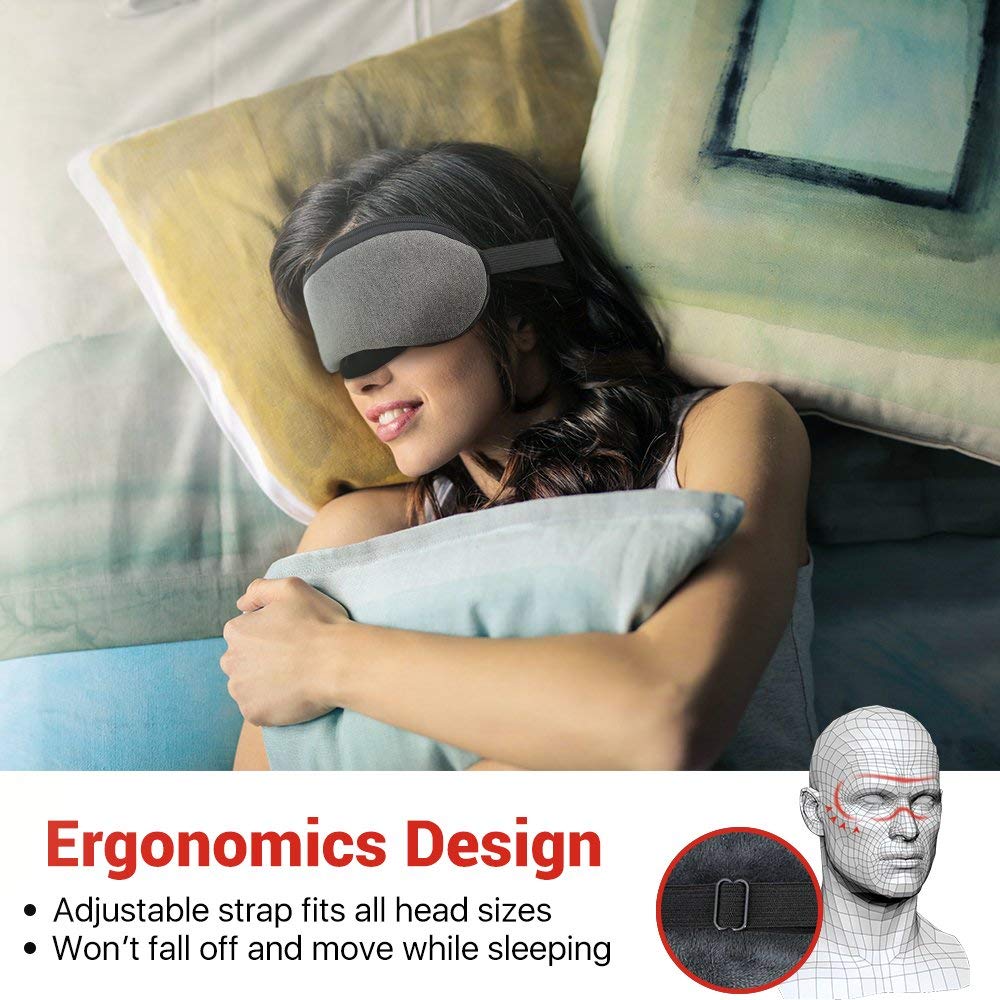 USB Heated Eye Mask for Sleep and Eye Relief by HitMyNeed