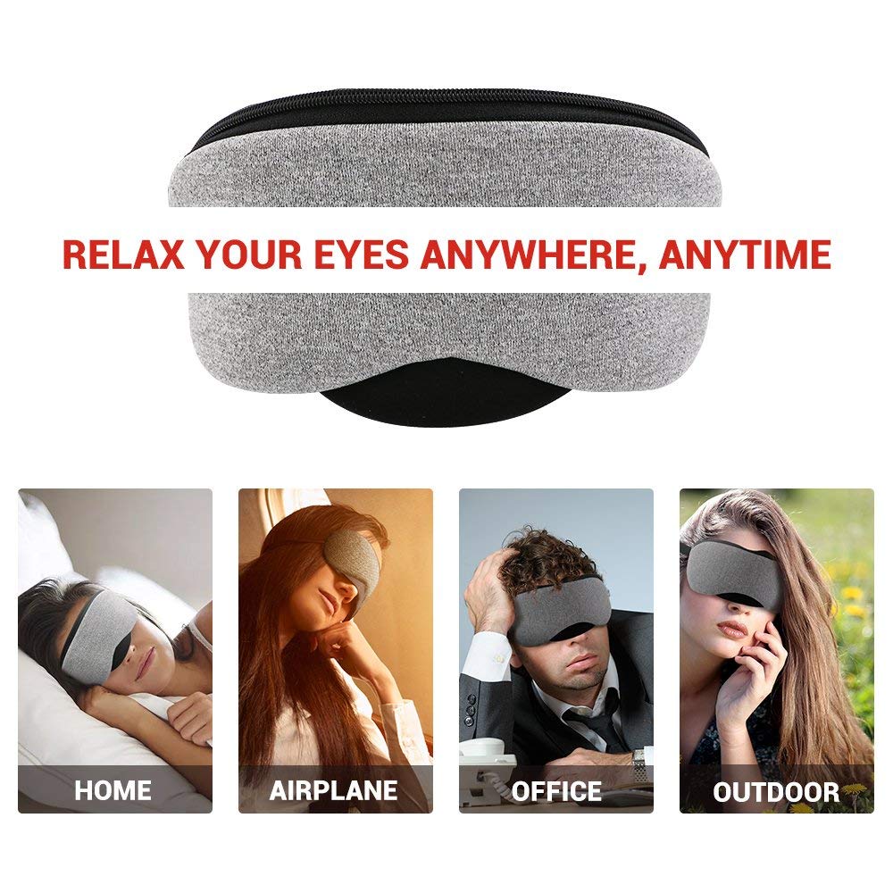 USB Heated Eye Mask for Sleep and Eye Relief by HitMyNeed