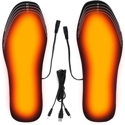 USB Heated Insoles with 3 Heat Levels for Winter Comfort by HitMyNeed