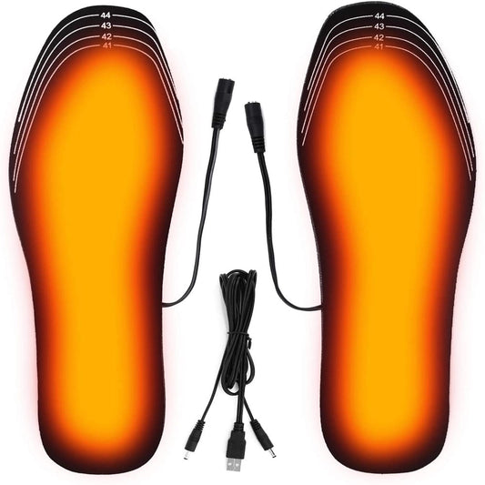USB Heated Insoles with 3 Heat Levels for Winter Comfort by HitMyNeed