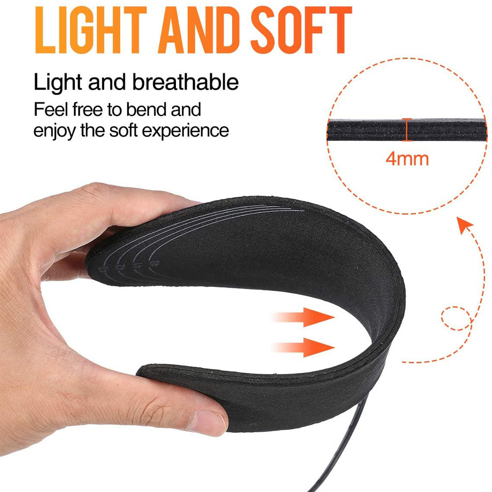 USB Heated Insoles with 3 Heat Levels for Winter Comfort by HitMyNeed
