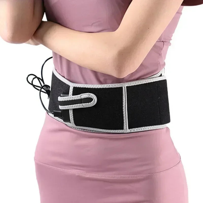 USB Heated Lumbar Support Belt with Massage by HitMyNeed