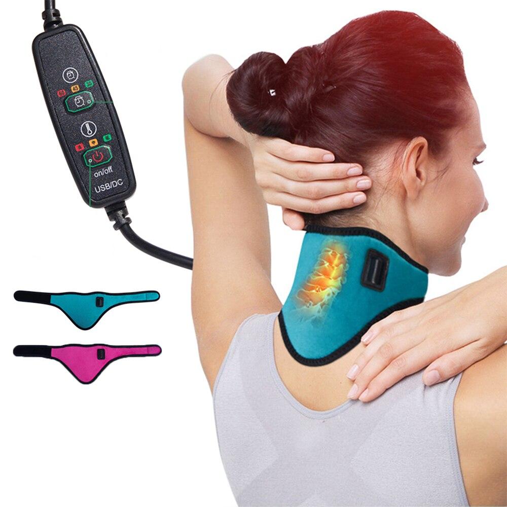USB Heated Neck Brace with 3 Temperature Levels by HitMyNeed
