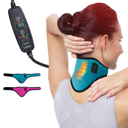 USB Heated Neck Brace with 3 Temperature Levels by HitMyNeed