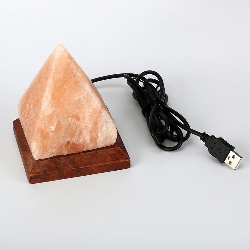 USB Himalayan Salt Rock Lamp with LED Colors by HitMyNeed