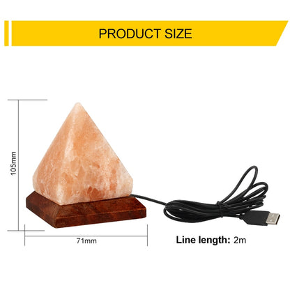 USB Himalayan Salt Rock Lamp with LED Colors by HitMyNeed