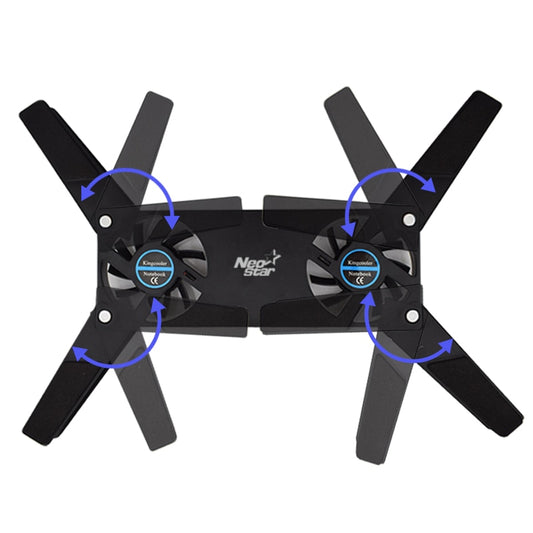 USB Laptop Cooling Pad with Dual Quiet Fans by HitMyNeed
