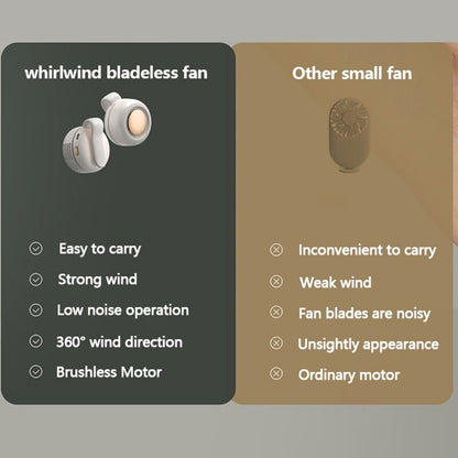 USB Leafless Hanging Neck & Clip-On Mini Fan by HitMyNeed