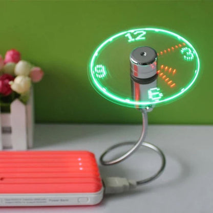 USB LED Fan Clock for Laptop and Desktop by HitMyNeed