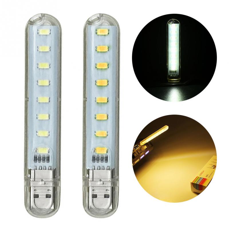 USB LED Night Light Lamp with Warm and White Modes by HitMyNeed