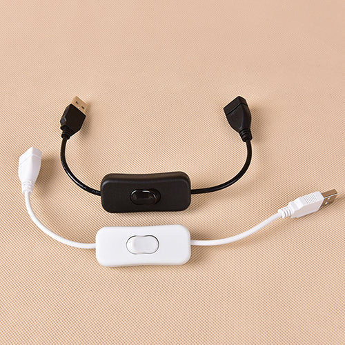USB Male to Female Cable with On/Off Switch 28cm by HitMyNeed