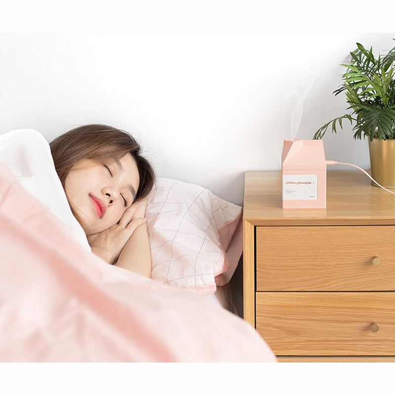USB Milk Box Style Mini Humidifier 260ml by HitMyNeed