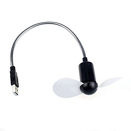 USB Mini Laptop Fan with Flexible Gooseneck by HitMyNeed