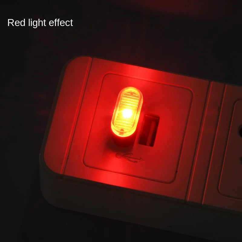 USB Mini LED Car Interior & PC Light, Plug & Play red by HitMyNeed