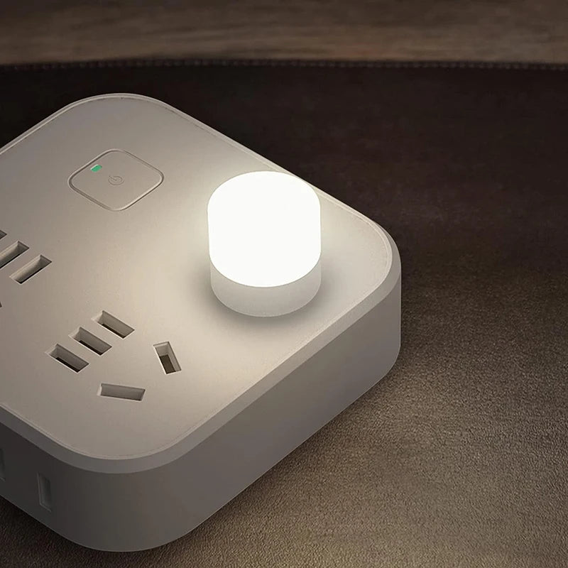 USB Mini LED Night Light Book Lamp 10pcs-white by HitMyNeed