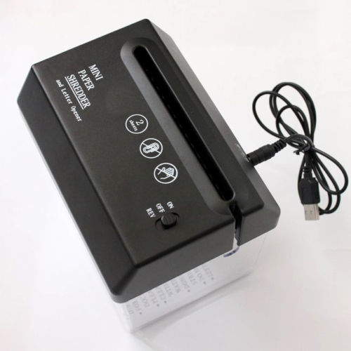 USB Mini Paper Shredder & Letter Opener 2-in-1 by HitMyNeed
