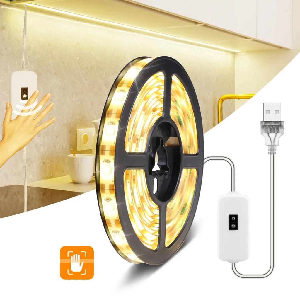 USB Motion Sensor LED Strip Light with Hand Wave Switch by HitMyNeed