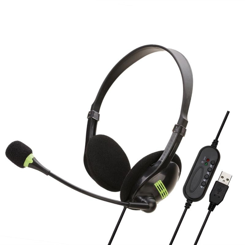 USB PC Headset with Noise-Cancelling Mic by HitMyNeed