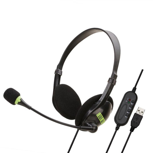 USB PC Headset with Noise-Cancelling Mic by HitMyNeed