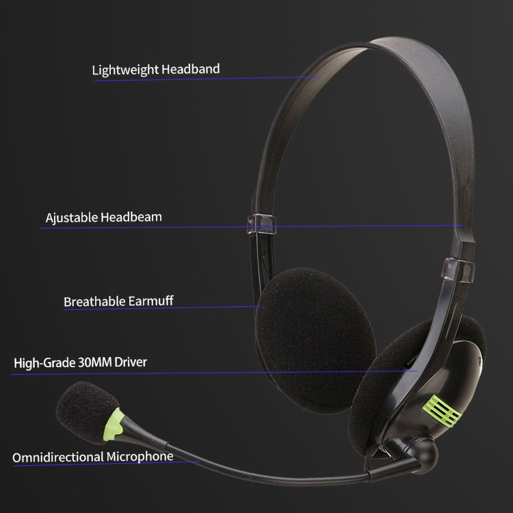 USB PC Headset with Noise-Cancelling Mic by HitMyNeed