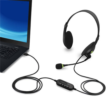 USB PC Headset with Noise-Cancelling Mic by HitMyNeed