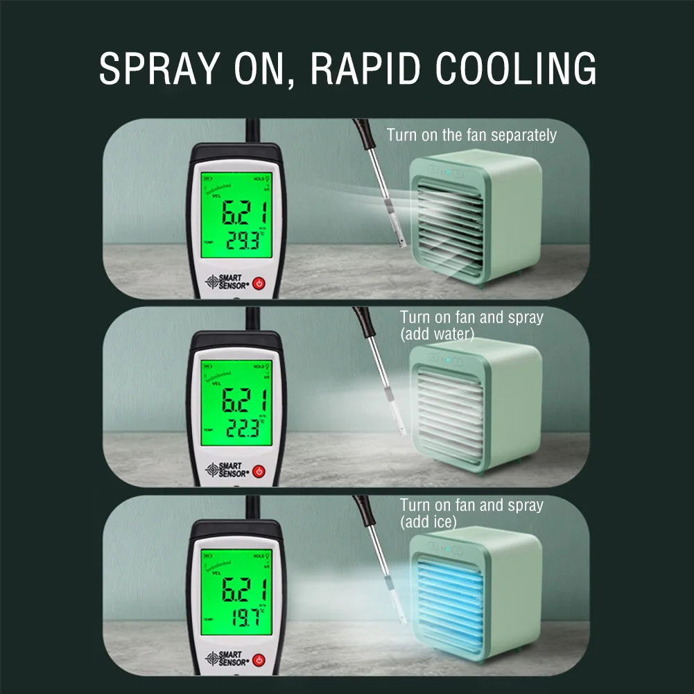 USB Portable Humidifier Cooling Fan with 3 Speeds by HitMyNeed