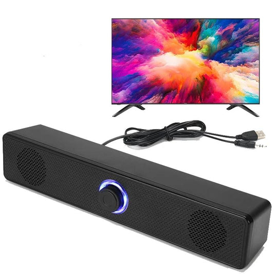 USB-Powered Bluetooth Soundbar for PC, TV & Laptop wire-version by HitMyNeed