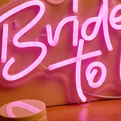 USB Powered Bride to Be Neon Sign Backdrop by HitMyNeed