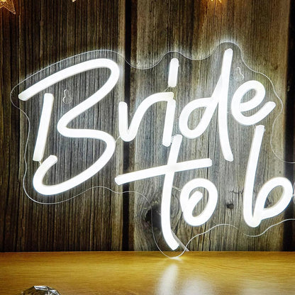USB Powered Bride to Be Neon Sign Backdrop by HitMyNeed