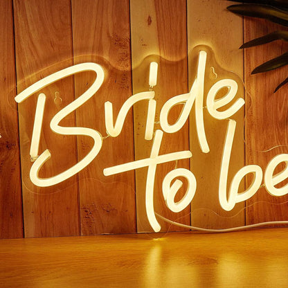 USB Powered Bride to Be Neon Sign Backdrop by HitMyNeed