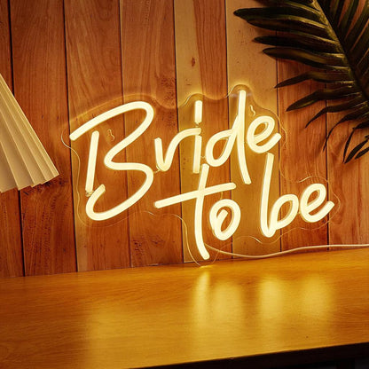 USB Powered Bride to Be Neon Sign Backdrop by HitMyNeed