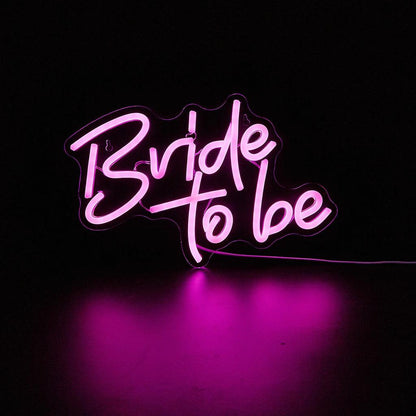 USB Powered Bride to Be Neon Sign Backdrop by HitMyNeed