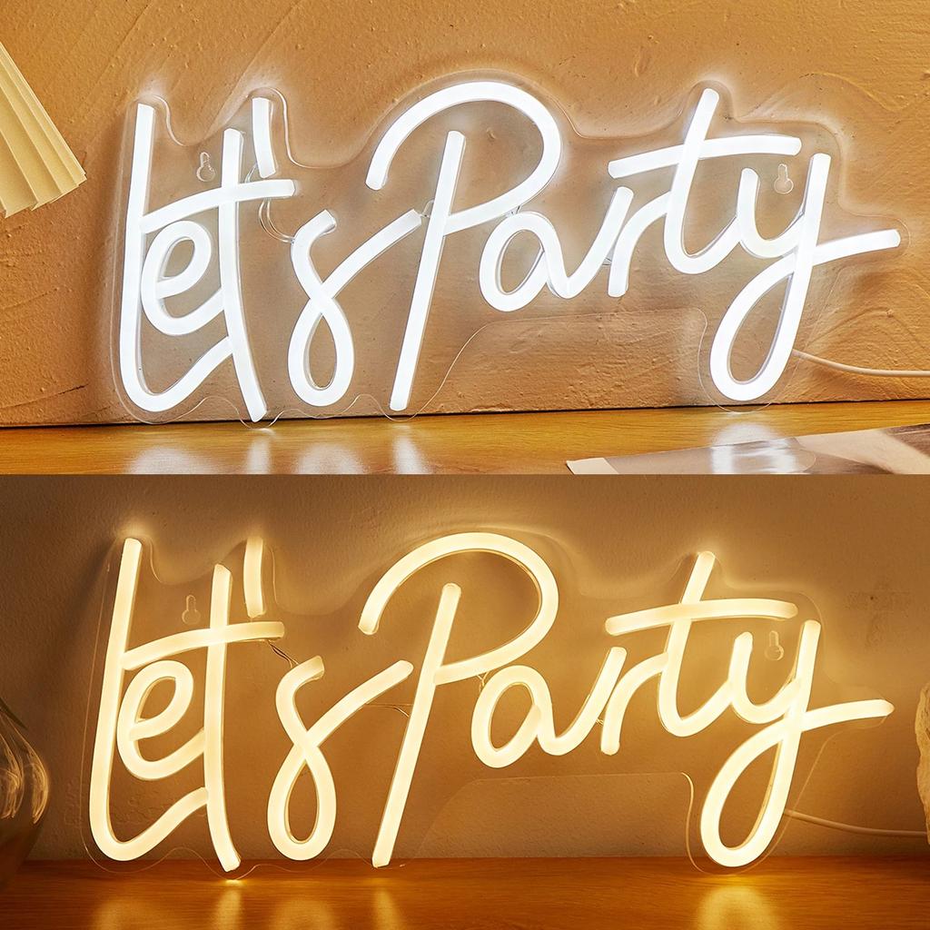 USB Powered Lets Party Neon Sign Light by HitMyNeed