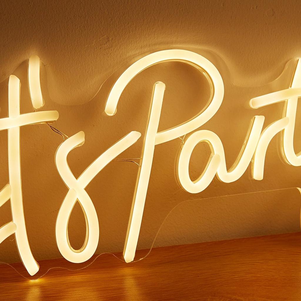 USB Powered Lets Party Neon Sign Light by HitMyNeed