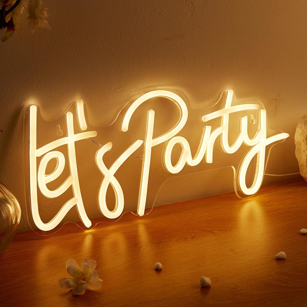 USB Powered Lets Party Neon Sign Light by HitMyNeed