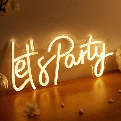 USB Powered Lets Party Neon Sign Light by HitMyNeed