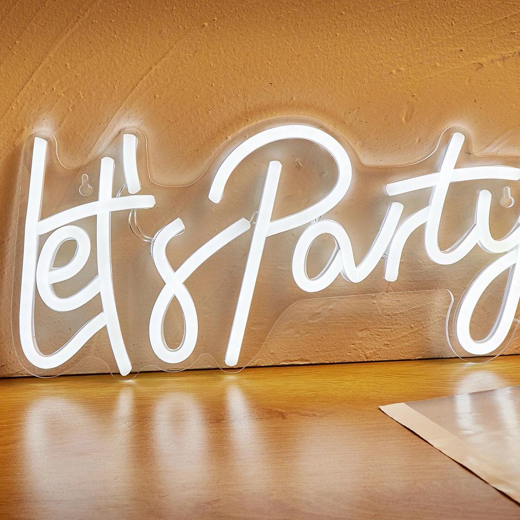 USB Powered Lets Party Neon Sign Light by HitMyNeed