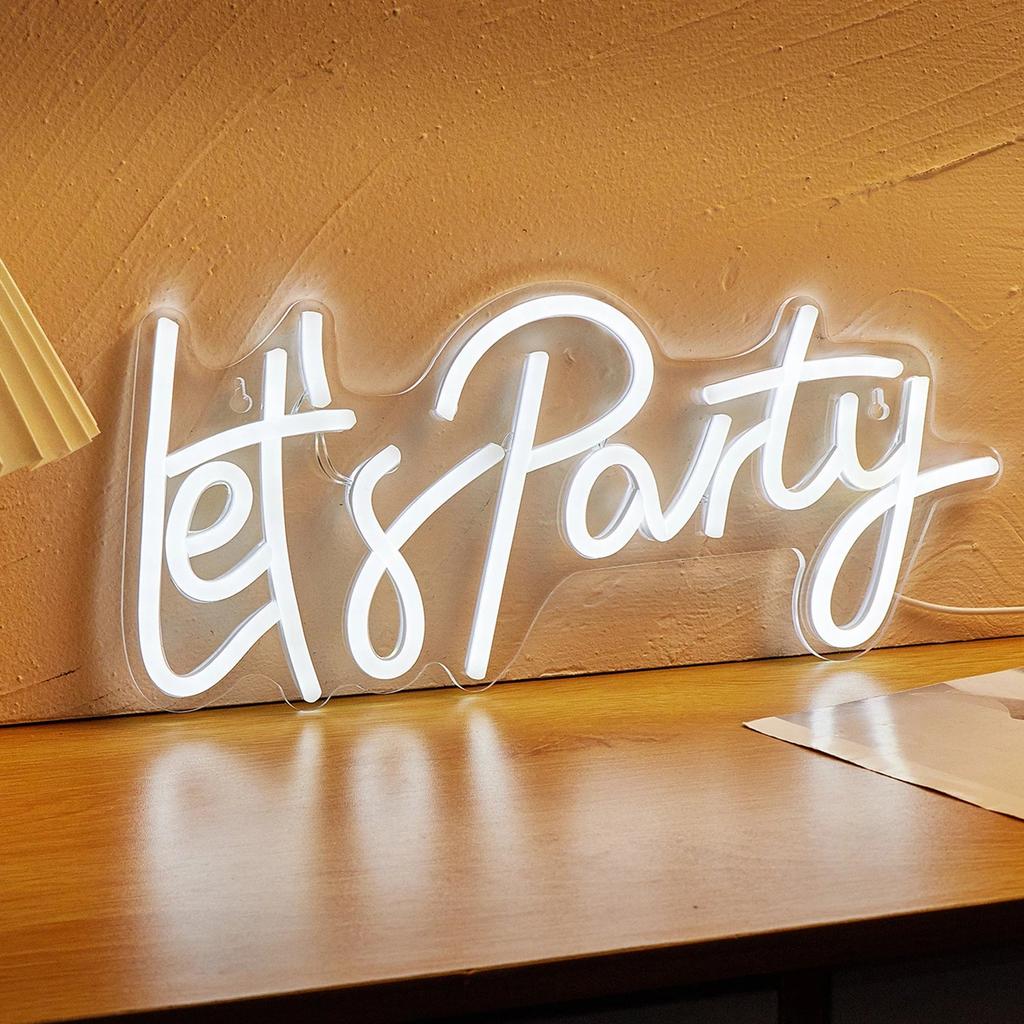 USB Powered Lets Party Neon Sign Light by HitMyNeed