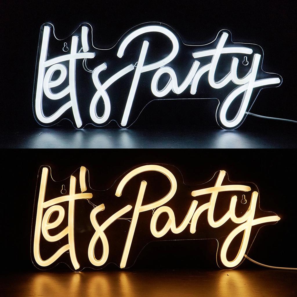 USB Powered Lets Party Neon Sign Light by HitMyNeed