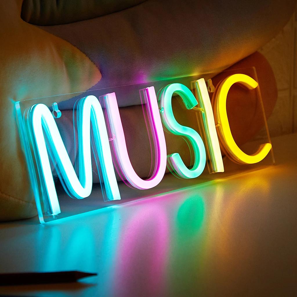 USB Powered Multi-Colored Music Neon Sign 30cm by HitMyNeed