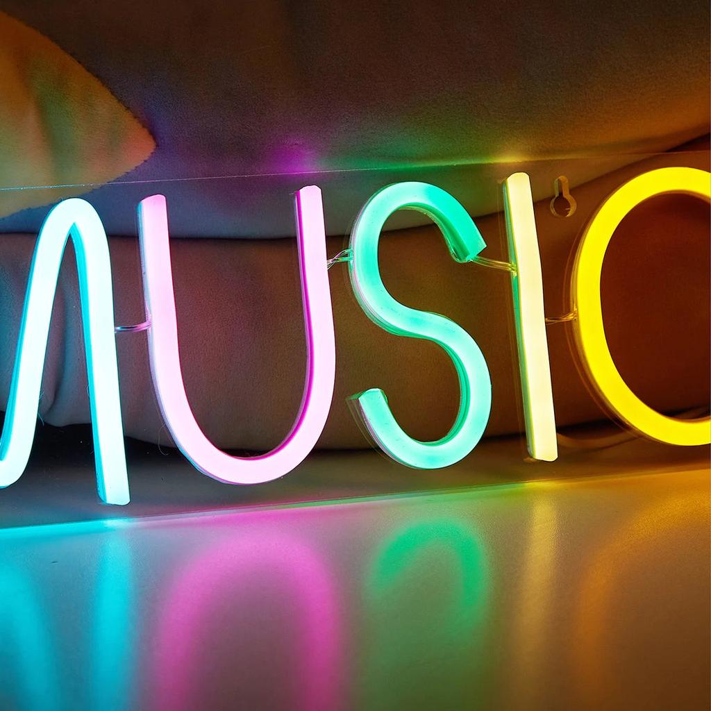 USB Powered Multi-Colored Music Neon Sign 30cm by HitMyNeed